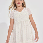 Junior S/S Sheer Dress w/Slip SKU:6920-042