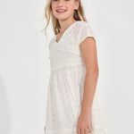 Junior S/S Sheer Dress w/Slip SKU:6920-042