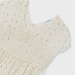 Junior S/S Sheer Dress w/Slip SKU:6920-042