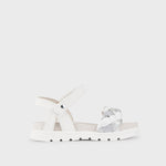 Mayoral Knitted sandals girl Ref. 23-45453-037 White-Silver