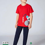 Boys' cotton pajamas, blouse with pants - Sports Club 3270