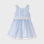 GIRL'S RHOMBUS TULLE CEREMONY DRESS ABEL & LULA 5029-62