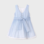 GIRL'S RHOMBUS TULLE CEREMONY DRESS ABEL & LULA 5029-62