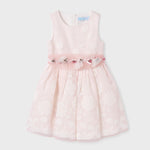 Abel & Lula Children's Dress Organza Embroidered for Girls Pink 24-05031-018