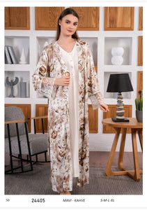 Women's cotton dress with a soft touch robe 24405