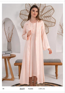 Women's cotton dress with a soft touch robe  24411
