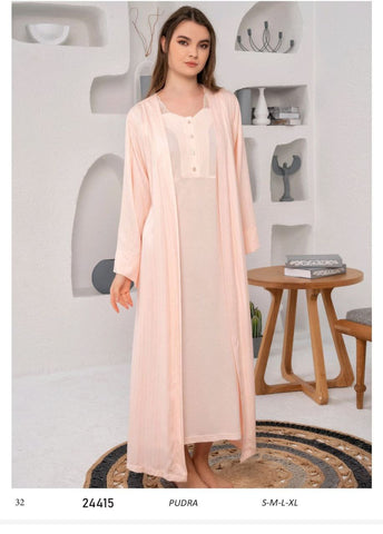 Women's cotton dress with a soft touch robe  24415