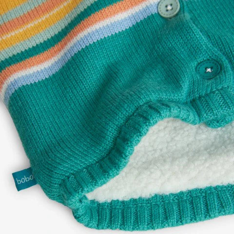 Boboli - Knitted quilted jacket with hood Dinos and Dots 119191