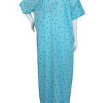 Light pure cotton half-sleeve dress with lace and front buttons 25-01-A-2