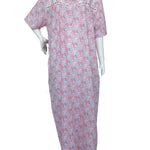 Women's half-sleeved cotton floral dress 25-04-A-1