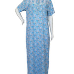 Women's half-sleeved cotton floral dress 25-04-A-2