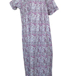 Heavyweight pure cotton half-sleeve dress with lace and 30cm zipper 25-08-A-1