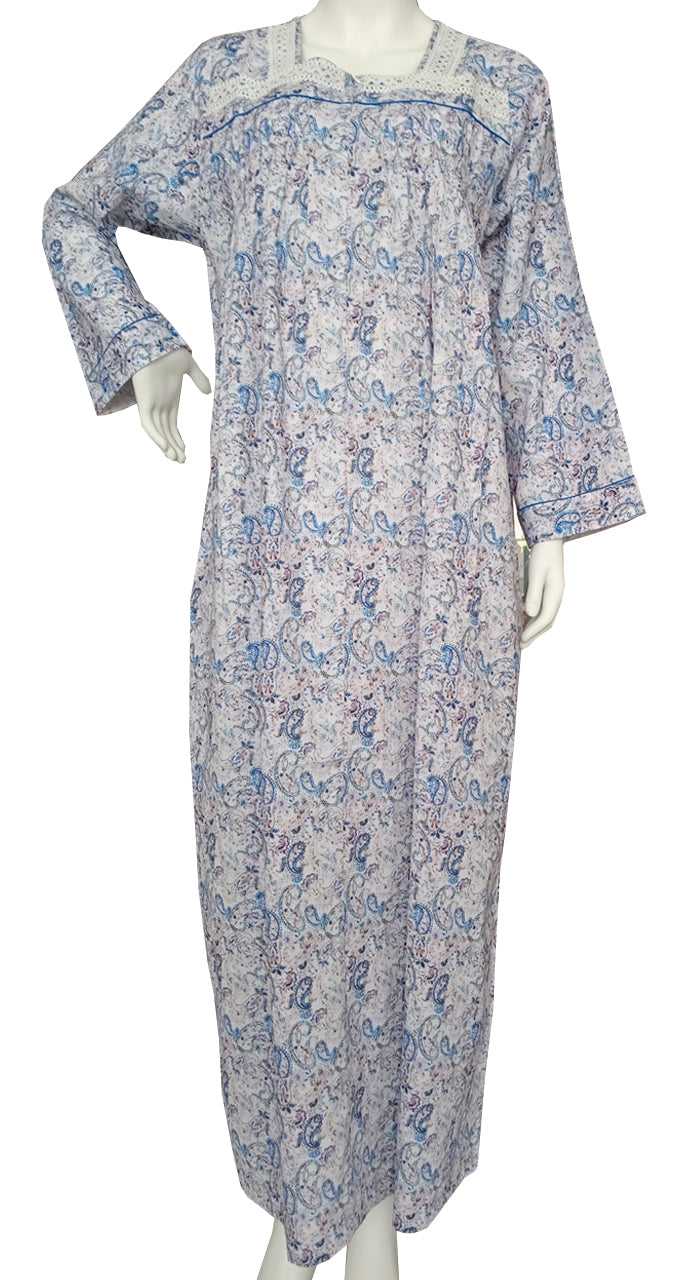 Women's heavy cotton dress with a 30cm zipper 25-08-B-2