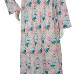 Long-sleeved dress in lightweight pure cotton with lace and front buttons 25-09-B-3