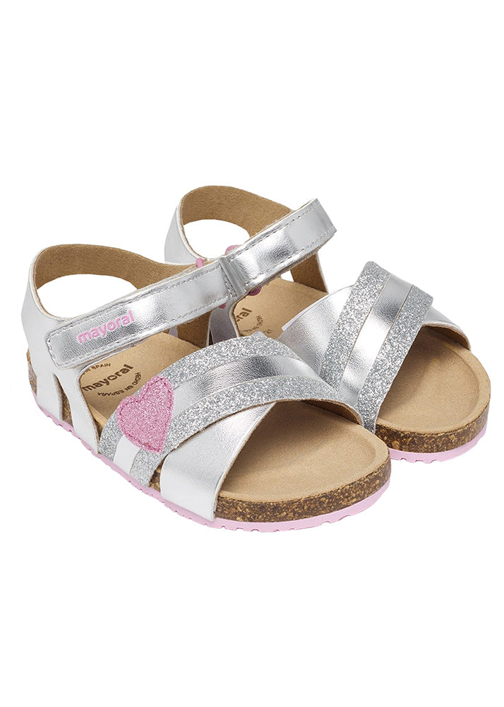 MAYORAL SANDALS BIO METALLIC SILVER (#23-43458-031)