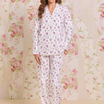 Winter Rosette Cotton Flannel Pajama 90109-138