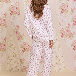 Winter Rosette Cotton Flannel Pajama 90109-138