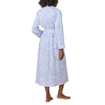 Pink & Blue Roses Wrap Robe 50029