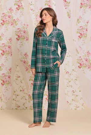 Evergreen Plaid Cotton Flannel Pajama 90109-324