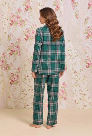 Evergreen Plaid Cotton Flannel Pajama 90109-324