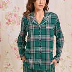 Evergreen Plaid Cotton Flannel Pajama 90109-324