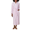 Pink & Blue Roses Wrap Robe 50029