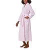 Pink & Blue Roses Wrap Robe 50029