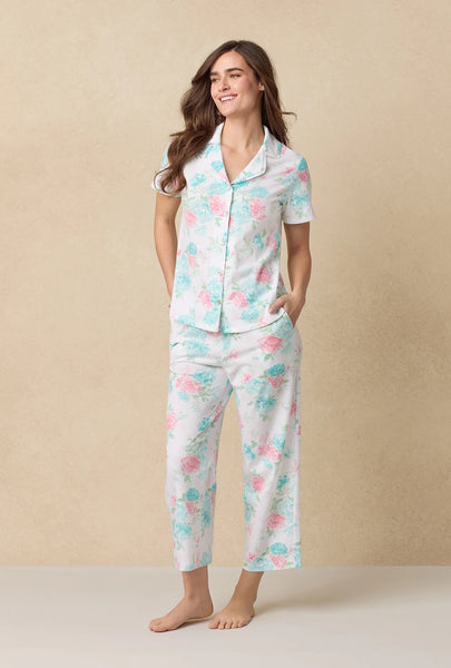 Precious Peony Cotton Capri Pajama Set 92673-168