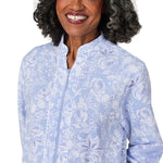 Blue&pink Roses Zip Robe 00029