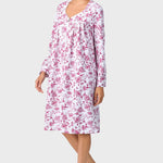 Crimson Floral Quilted Zip Duster 00037-642