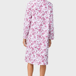 Crimson Floral Quilted Zip Duster 00037-642