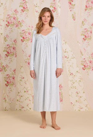 Powder Petal Dream Fleece Long Sleeve Ballet Nightgown 00111-453
