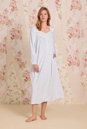 Powder Petal Dream Fleece Long Sleeve Ballet Nightgown 00111-453