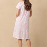 Coral Toile Waltz Cotton Knit Nightgown 62672-817
