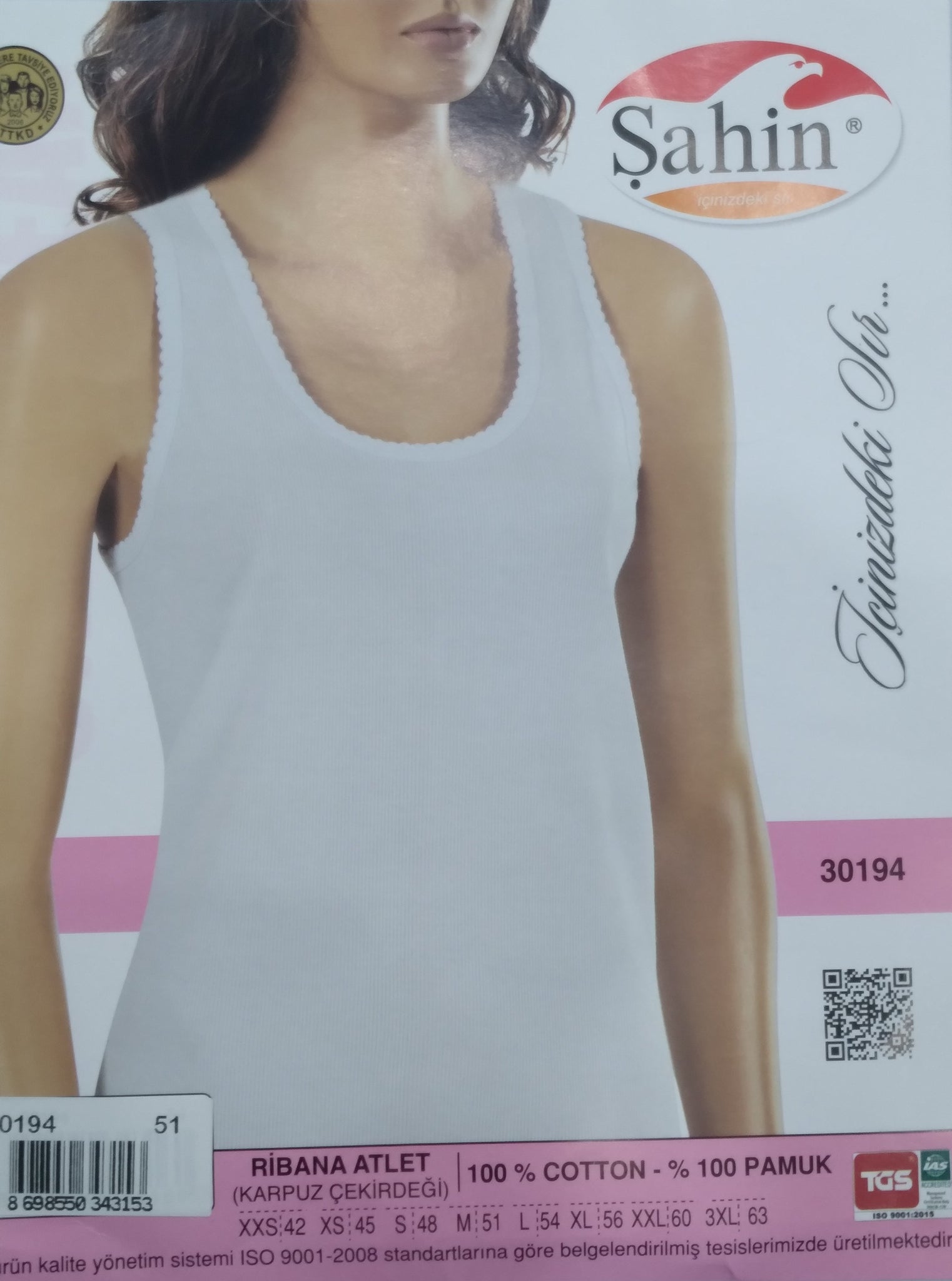 Women's Blouse with Wide Striped Hanger 30194