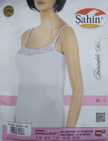 Women's thin hanger with lace 30195