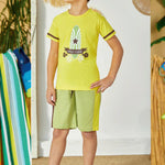 Turkish cotton children's pajamas 3027
