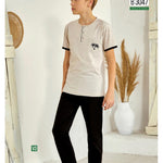 Turkish cotton children's pajamas 3047
