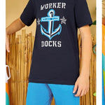Turkish cotton children's pajamas 3058
