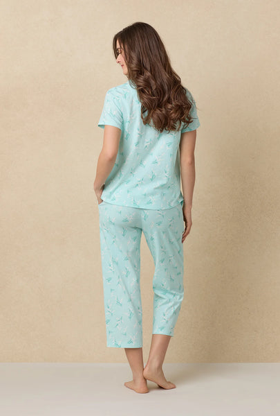 Lily Of The Valley Cotton Capri Pajama Set 92673-472