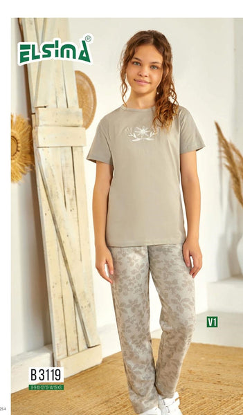 Turkish cotton children's pajamas 3119