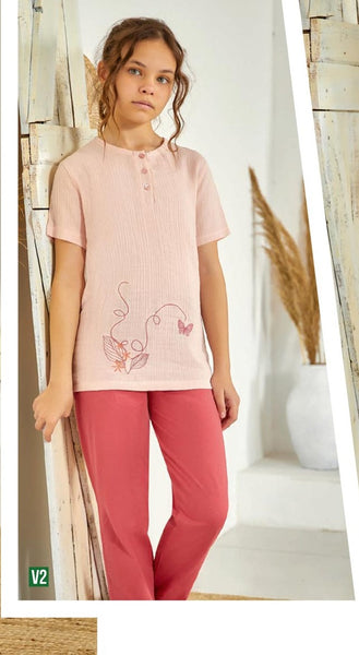 Turkish cotton children's pajamas 3120