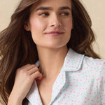 طقم بيجامة كابري قطني بنقشة زهور Viney 92673-110