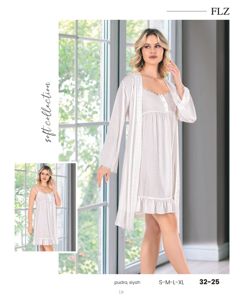 WOMEN'S FOUR-PACK DOWERY SET NIGHTWEAR ROBE SHORTS SET FLZ 32-25