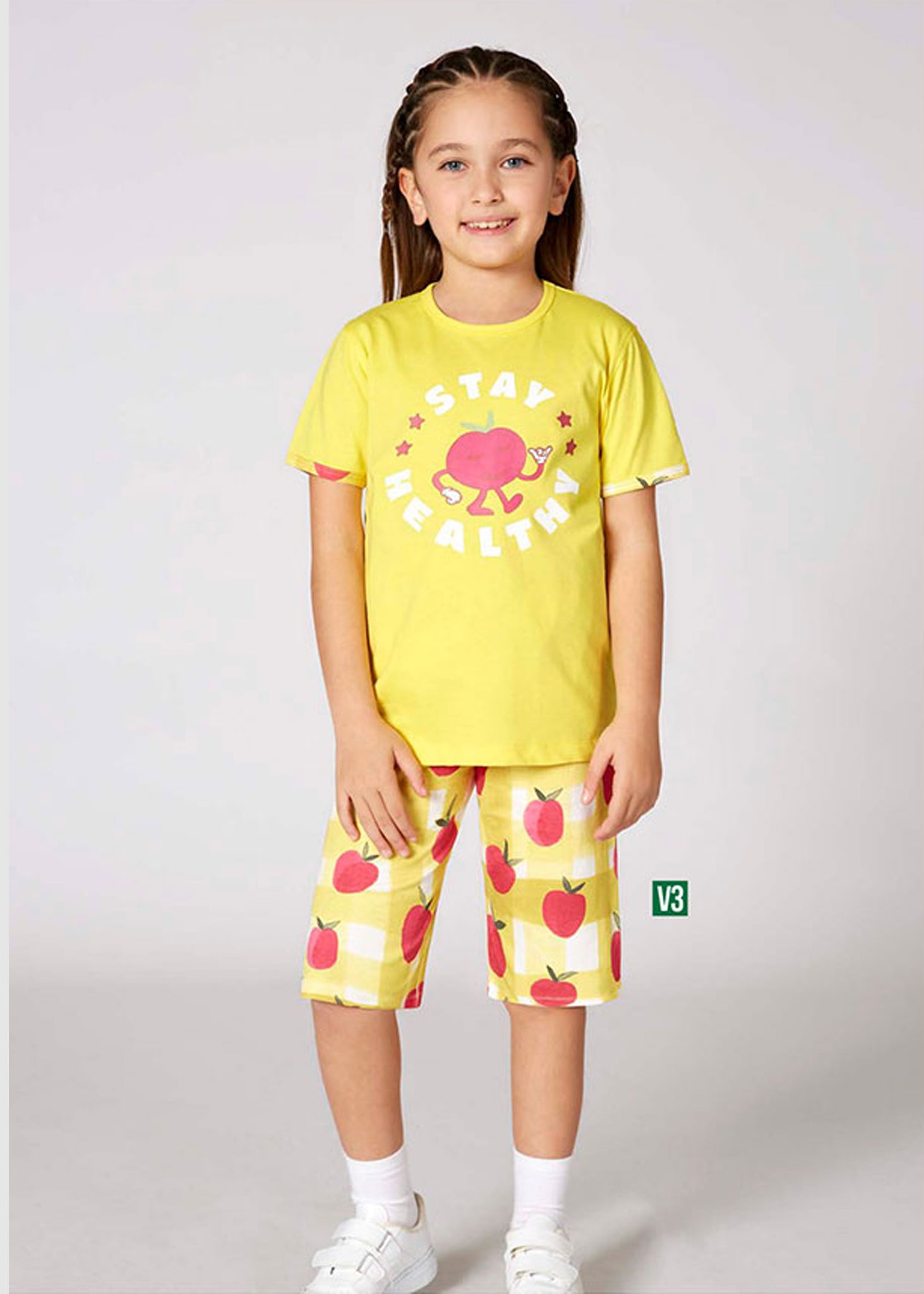 Girls' Cotton Pajamas Stay Healthy 3354