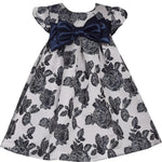 Baby Girls' Trapeze Oversized Bow Party Dress W2-14821