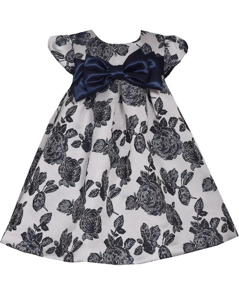 Baby Girls' Trapeze Oversized Bow Party Dress W2-14821