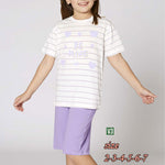 Girls' Cotton Pajamas with Hearts Print by Be Mine 3358