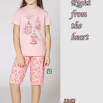 Right from the heart girls' cotton pajamas 3362