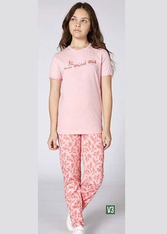 Turkish girls' pajamas, blouse with long pants 3374